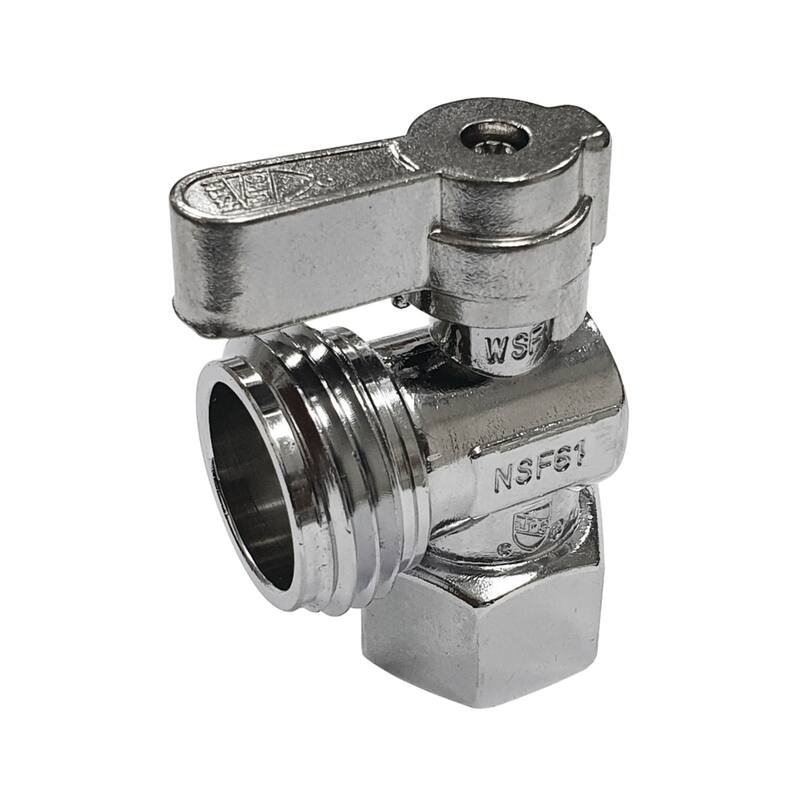 1/2-Inch FIP X 3/4-Inch Height Angle Stop - Polished Chrome