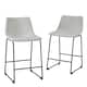 Middlebrook Prusiner 24-inch Faux Leather Counter Stool, Set of 2