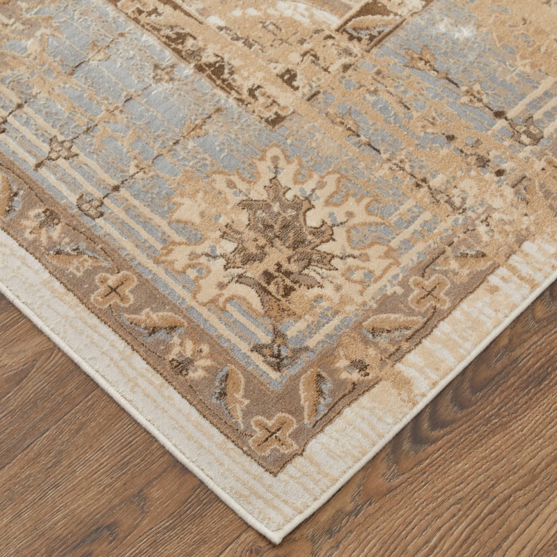 Grand Bazaar Neoma Machine Made Bordered Traditional Area Rug