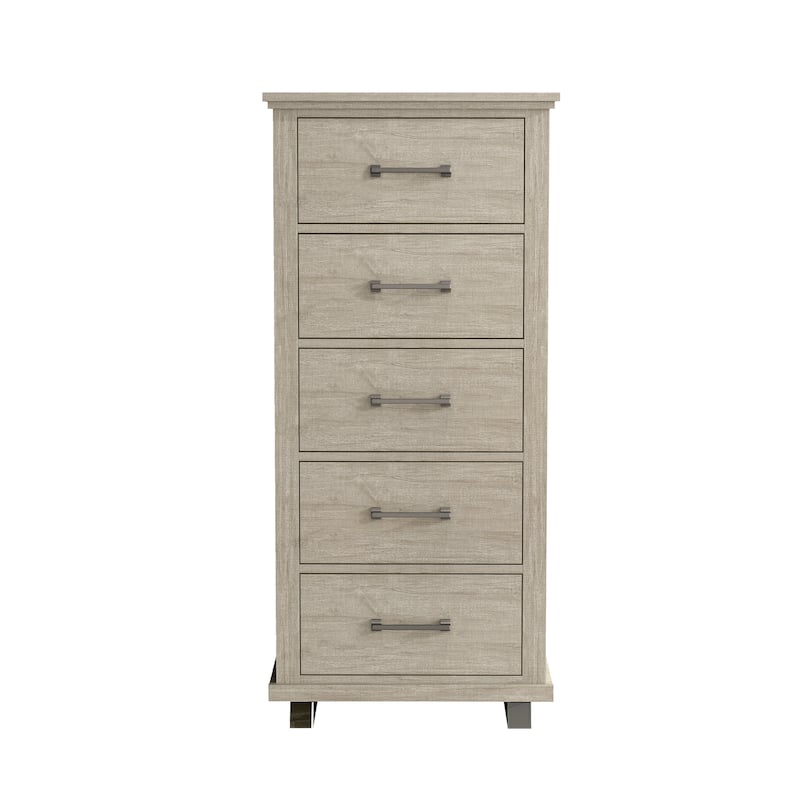Farmhouse 5-Piece Bedroom Set - 2 Nightstands, 2 Chests, 1 Dresser