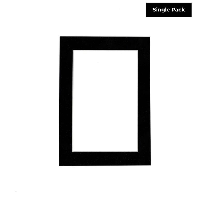 11x14 Mat for 8x10 Photo - Black Suede Matboard for Frames Measuring 11 x 14 Inches - To Display Art Measuring 8 x 10 Inches