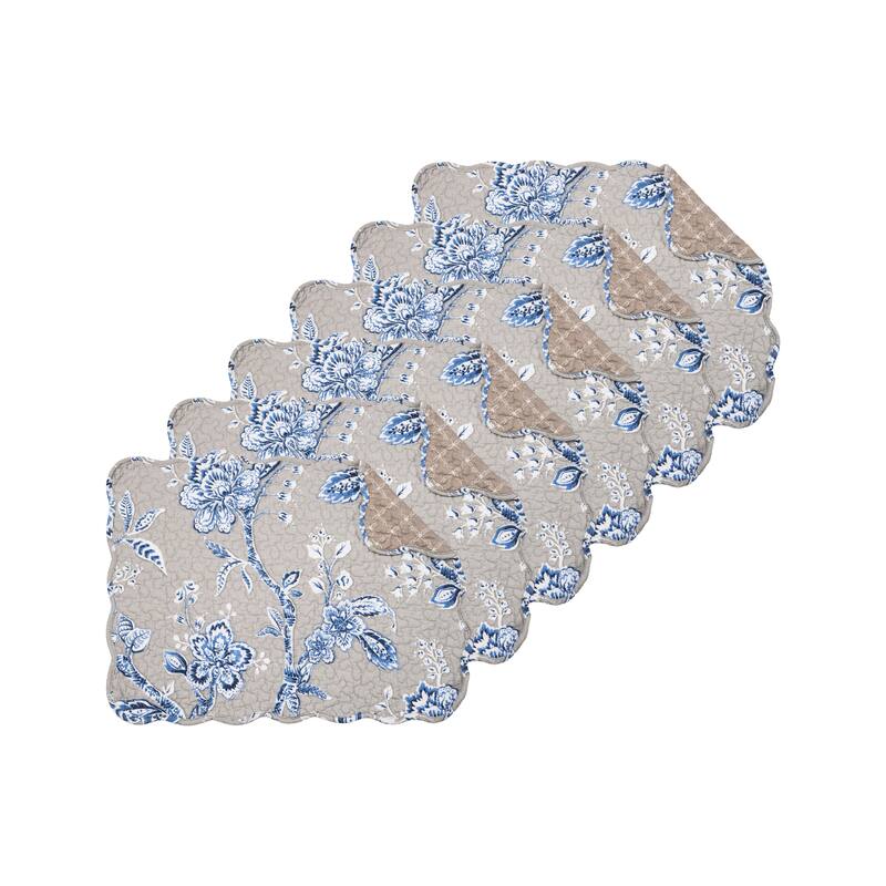 Addison Quilted Placemat Set 6