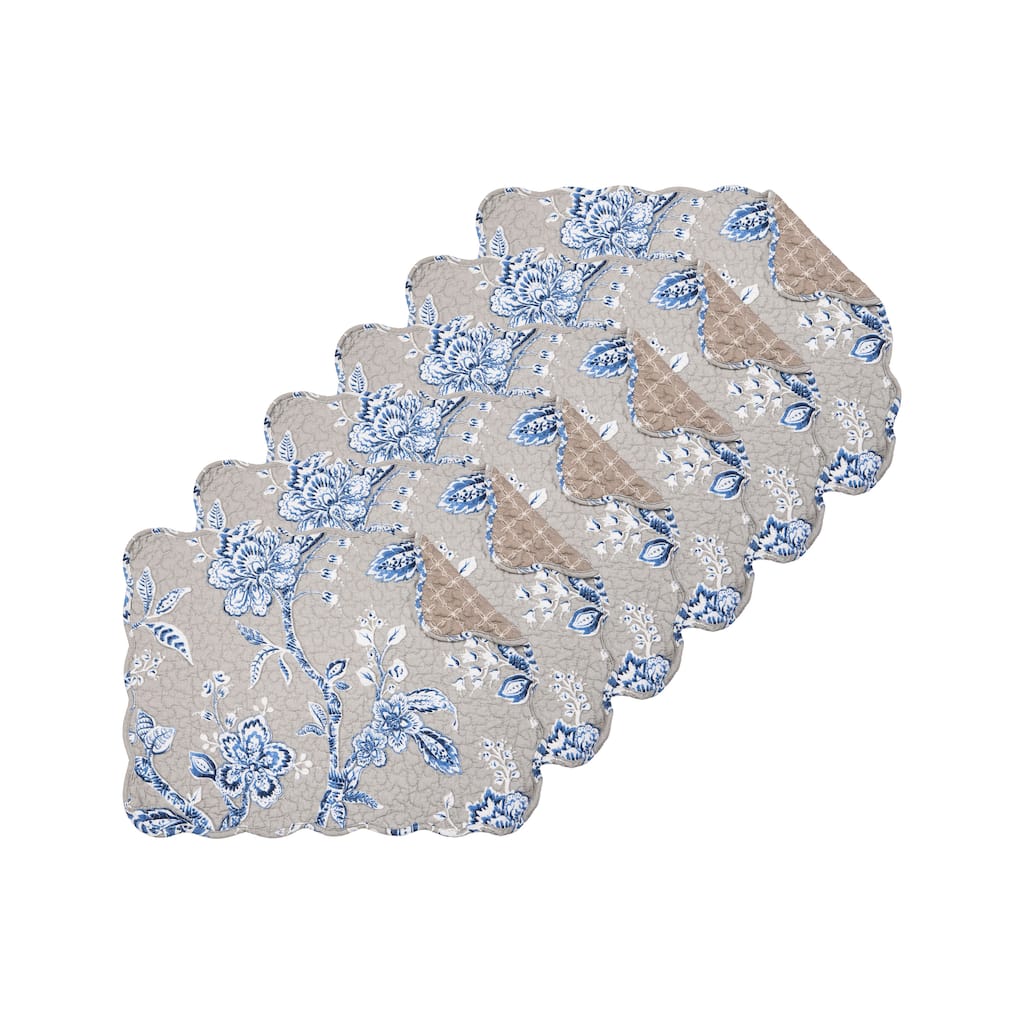 Addison Quilted Placemat Set 6