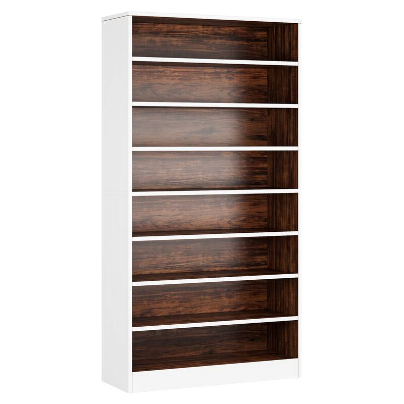 Large Bookcase, Open Display Shelf, Storage Cabinet Organizer Bookshelf for Living Room, Home Office, Library, Bedroom