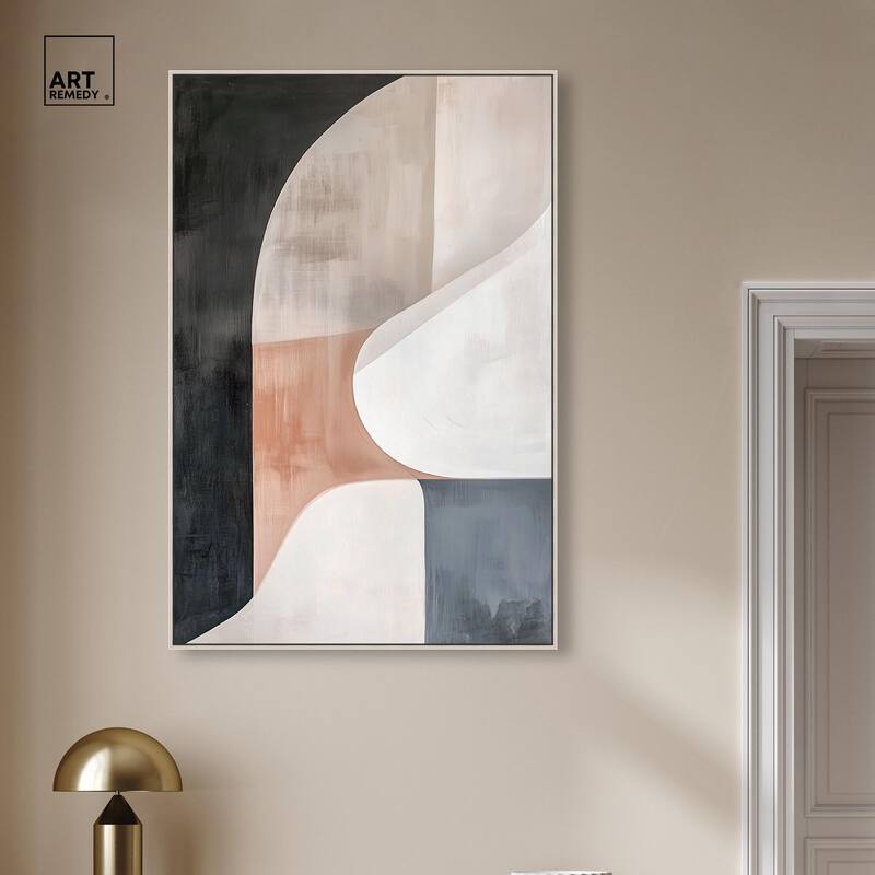 Curved Contour II Canvas by Art Remedy