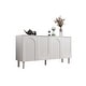 preview thumbnail 5 of 11, 63.2"W Bookcase Credenza Sideboard Buffet with Drawer & Pop-Up Doors