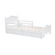 preview thumbnail 5 of 42, Kids Platform Bed with Saddle-shape Headboard and Footboard, 2 Drawers Underneath, 10 Pc Slats Support, No Box Spring Needed