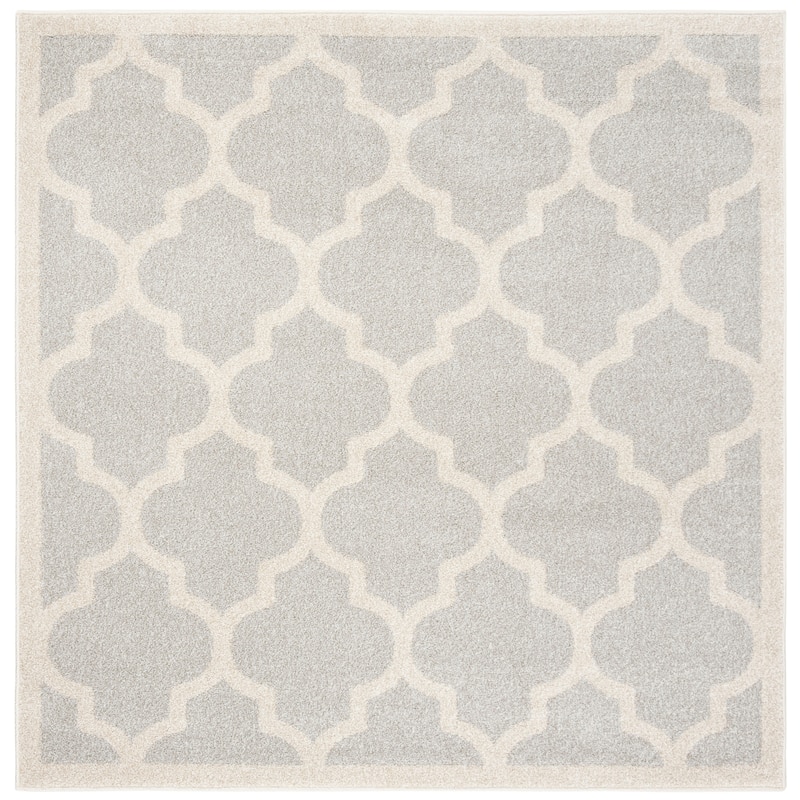 SAFAVIEH Amherst Machi Modern Rug - 5' Square - Light Grey/Beige