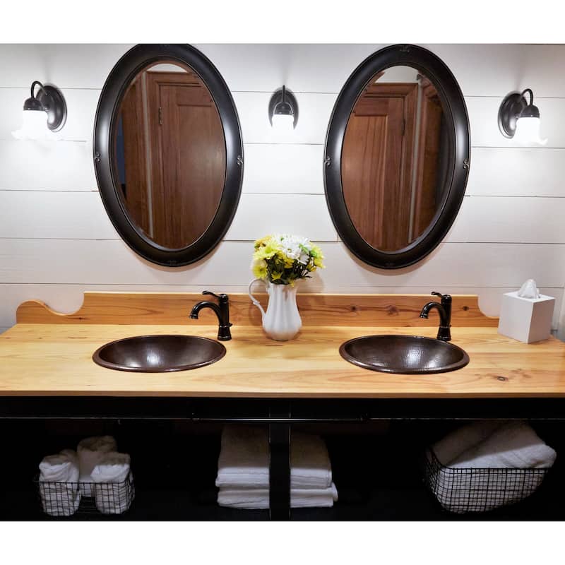 Schrodinger 17" Dual Flex Bathroom Sink in Copper