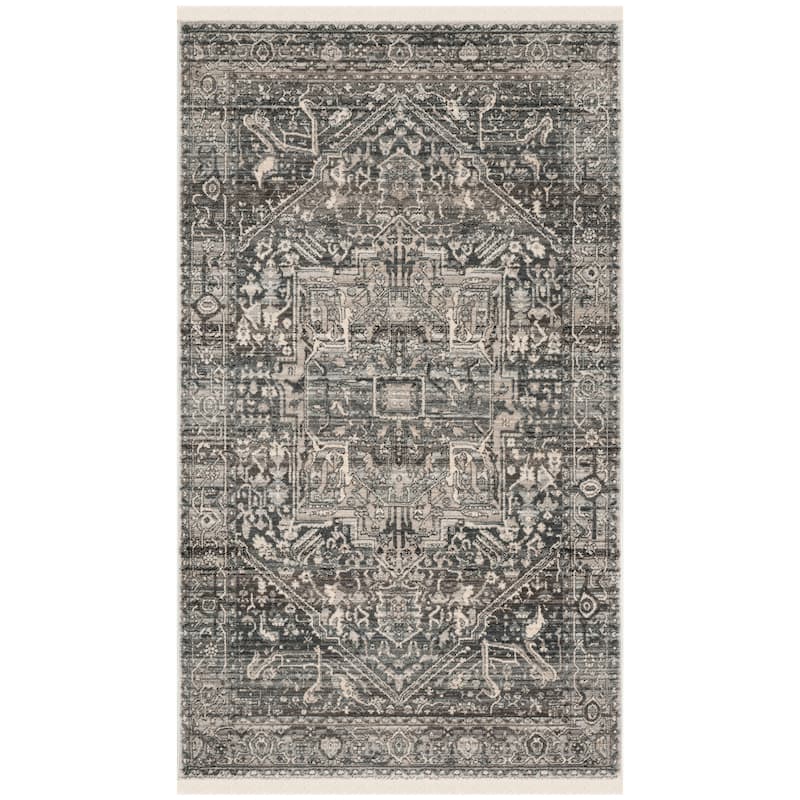 SAFAVIEH Vintage Persian Ariete Oriental Distressed Rug - 4' x 6' - Grey/Charcoal