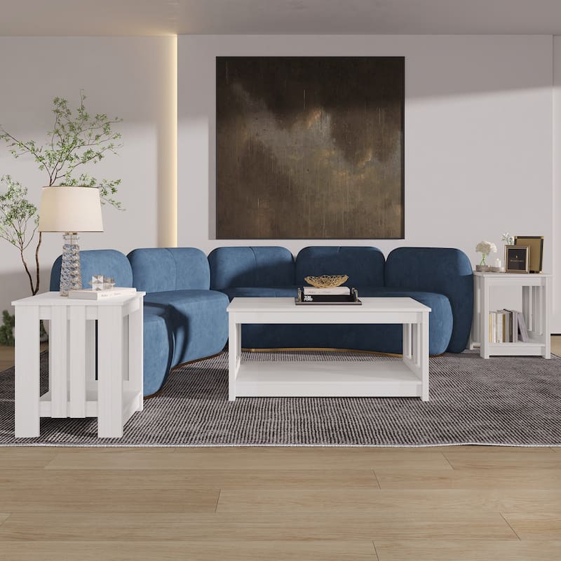 CraftPorch Minimalist Coffee Table Set