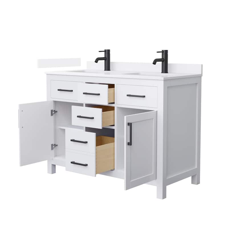 Wyndham Collection WCG2424-48D-QTZ-UNSMXX Beckett 48" Free Standing