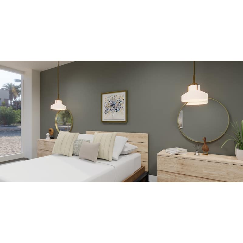 Brecken 2-Light Aged Brass Pendant Light