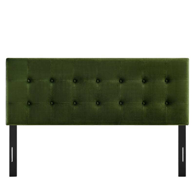 Emily Biscuit Tufted Performance Velvet Headboard