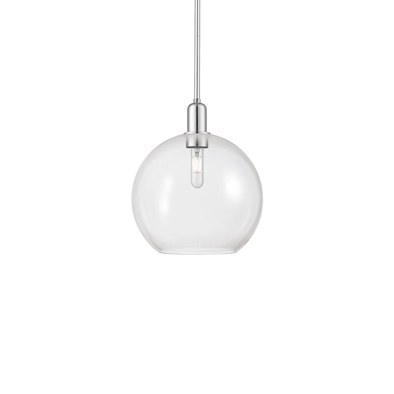 Innovations Lighting 716-1S-15-12 Athens Pendant Athens 12" Wide - Polished Chrome / Clear