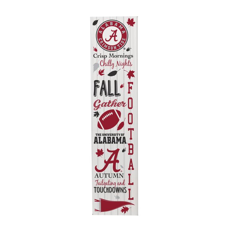 47" Double Sided Seasonal Porch Leaner, University of Alabama - 47" x 11.25"