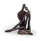 preview thumbnail 2 of 1, Couple Embracing Bronze Sculpture