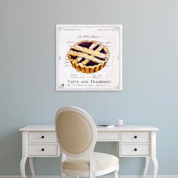 Easy Art Prints Ginny Joyner's 'Tarte aux Framboises' Premium Canvas Art