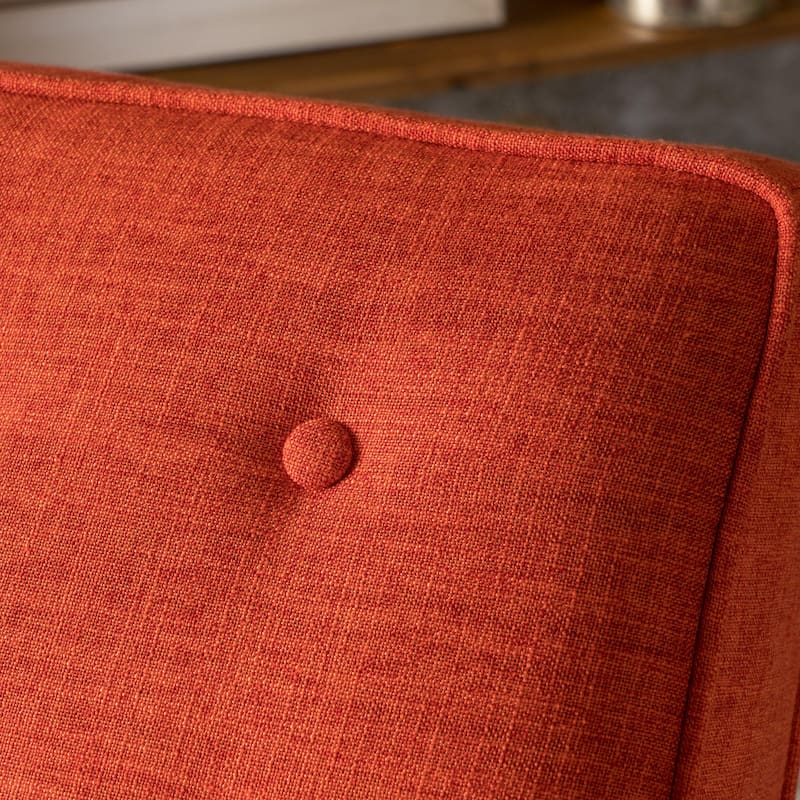 Mervynn Mid-Century Modern Button Tufted Fabric Recliner by Christopher Knight Home