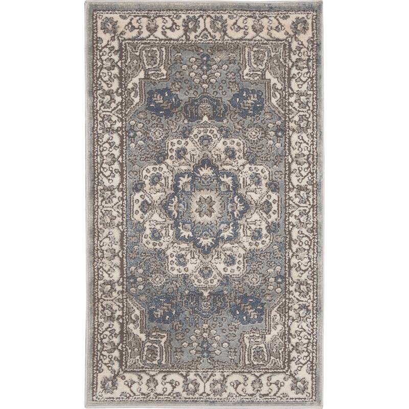 Porch & Den Traditional Bordered Medallion Area Rug