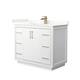Option White / Giotto Quartz Top / Satin Bronze Hardware