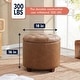 preview thumbnail 59 of 80, Donovan Tufted Round Storage Ottoman
