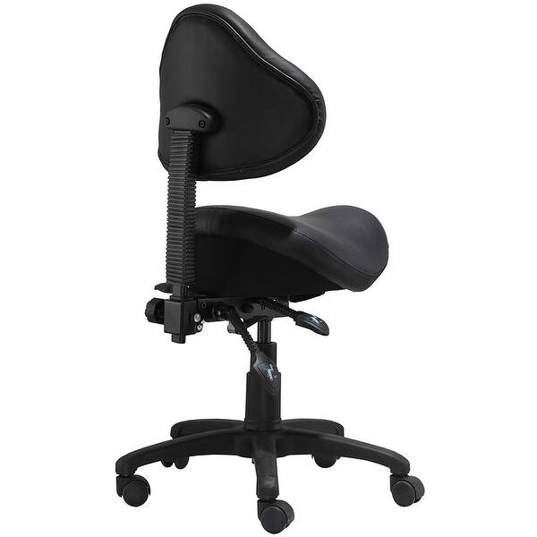 2xhome Adjustable Black Firm Saddle Stool Tilt Chair With Wheels Salon Dental Hygienist Rolling Dentist Clinical Hospital Lab On Sale Overstock 30143290