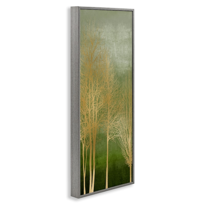 Stupell Minimal Gold Branches Framed Giclee Art Design By Kate Bennett