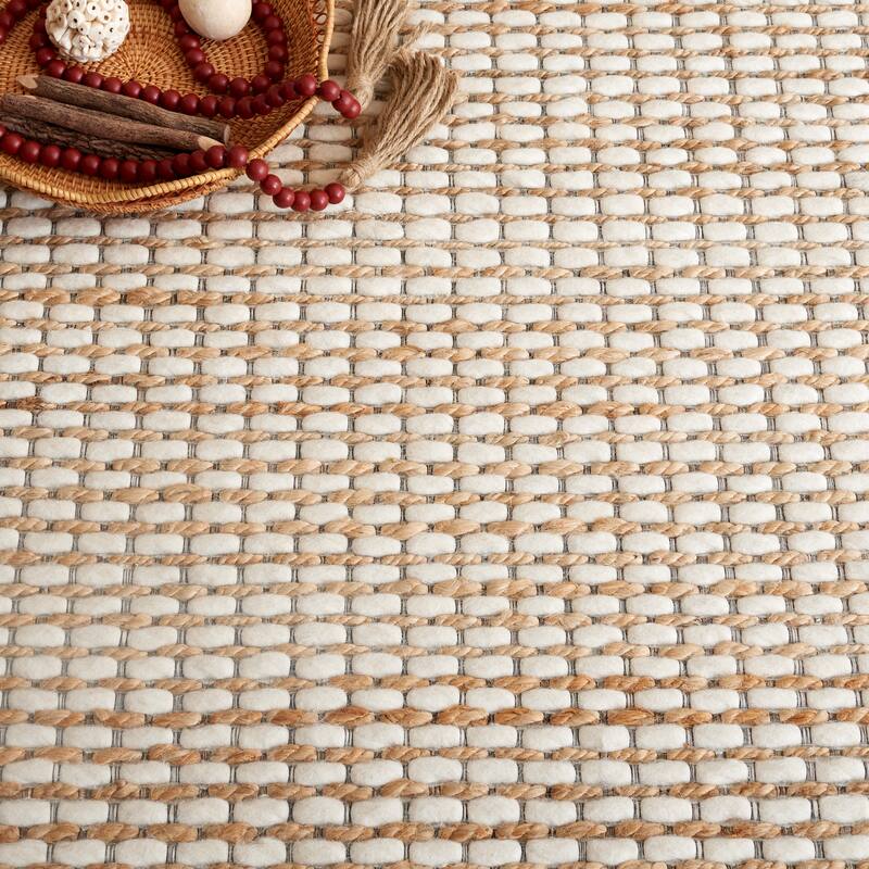 SAFAVIEH Handmade Marbella Helia Boho Braided Wool & Viscose