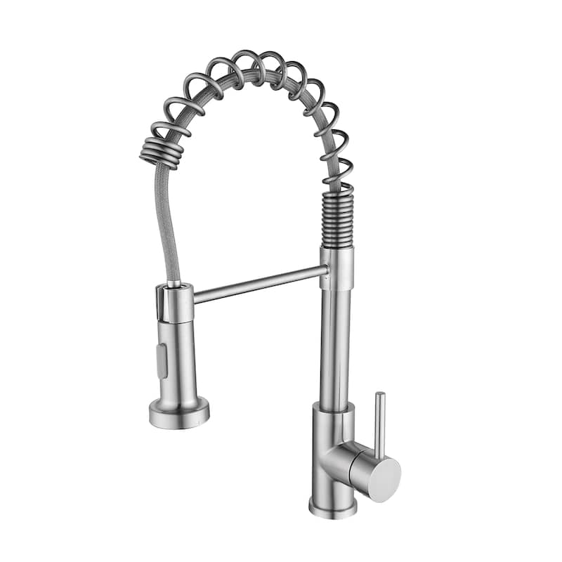 Single Handle Pull Down Sprayer Kitchen Sink Faucet