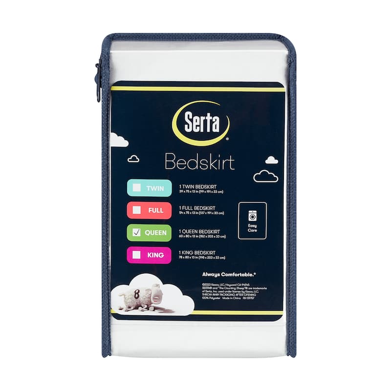 Serta Bed Skirt, 13 Inch Drop