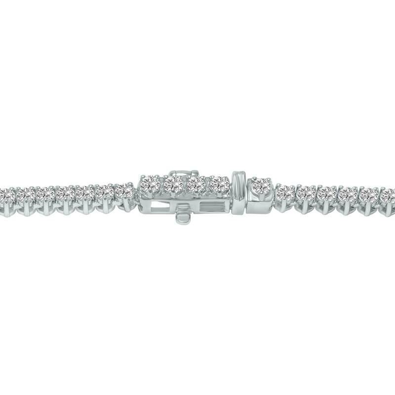 Marquee 7 Carat TW Graduated Lab Grown Diamond Tennis Necklace in 14K White Gold