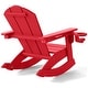 preview thumbnail 5 of 73, Laguna Kids Outdoor Poly Adirondack Rocking Chair with Cup Holder (Set of 2)