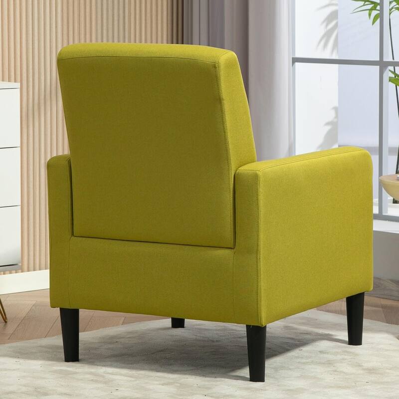 Minimalist Elegant Style Armchair with Solid Wood Frame Construction and New Soft Sponge