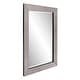 preview thumbnail 2 of 8, Allan Andrews Smokey Gray Rectangular Framed Wall Mirror