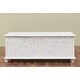 preview thumbnail 30 of 32, The Curated 17th Century Trunk Solid wood hand-carved 48" Coffee Table - 48 x 24 x 17 (H) White