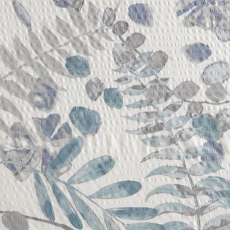 Printed Seersucker Shower Curtain
