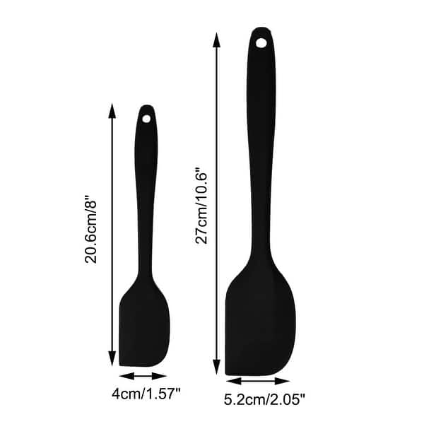  8 Pcs Mini Silicone Spatula Mini Measuring Spoons Set