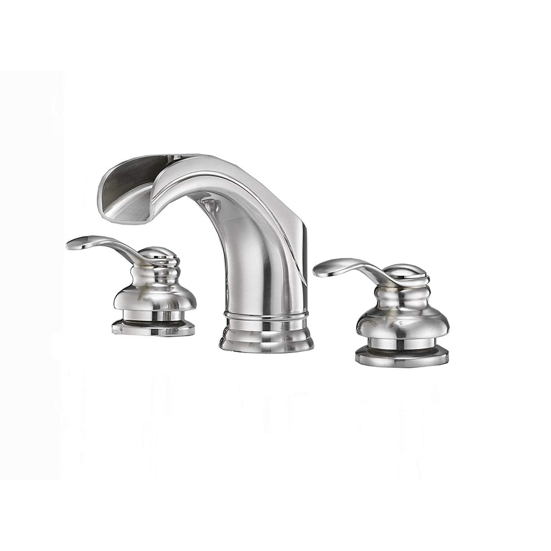 Vibrantbath Waterfall 8-16 Inch 3 Holes 2 Handles Widespread Bathroom Faucet