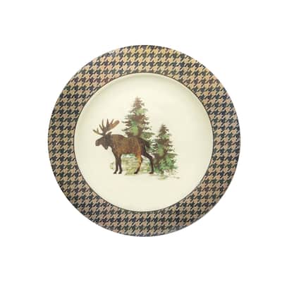 Paseo Road by HiEnd Accents Joshua Melamine Dinner Plate, 4PC