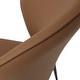 preview thumbnail 9 of 13, Mid-century Modern Dining Chairs, PU Leather Seat Cushion with Solid Wood Legs Set of 2