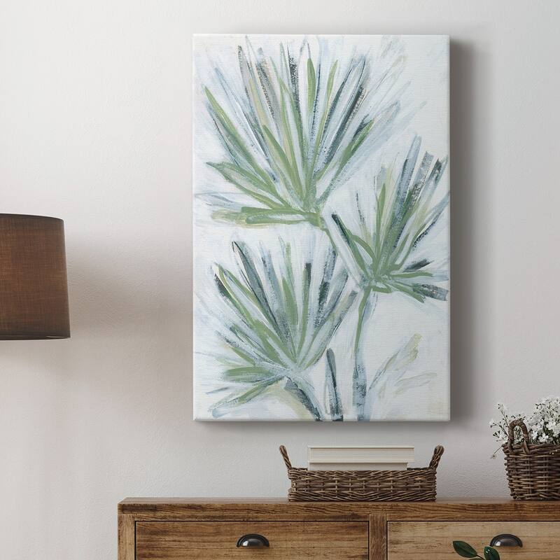 Palm Frond Fresco II Premium Gallery Wrapped Canvas - Ready to Hang