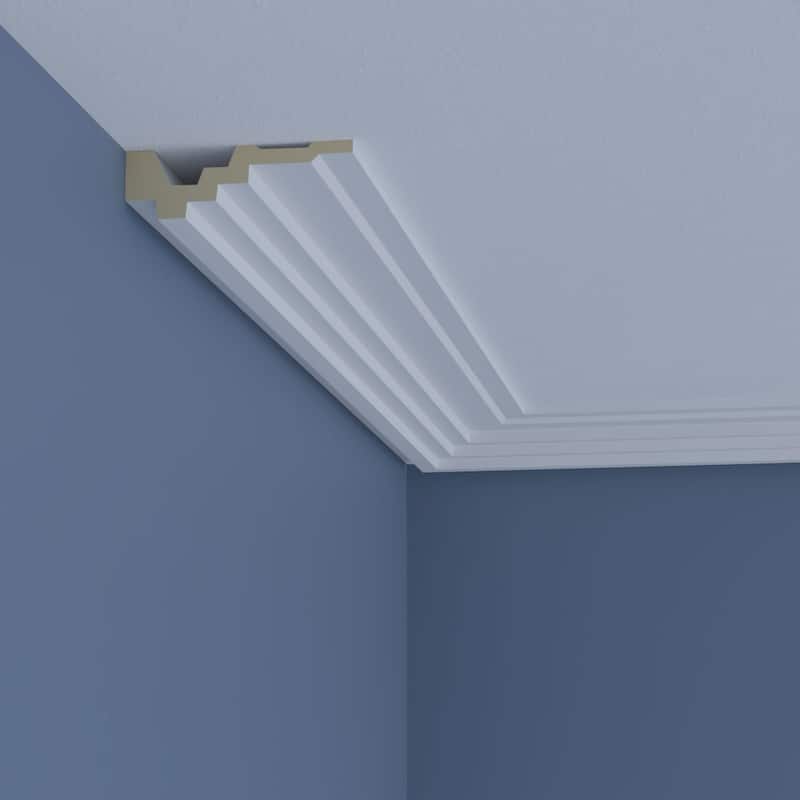 1 3/8"H x 4 3/8"P x 96"L Joseph Crown Moulding - 1-Pack