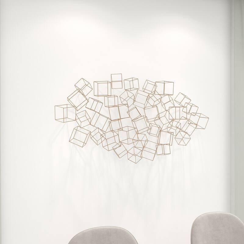 Gold Iron Modern Wall Decor Abstract
