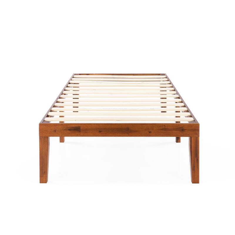 16 Inch Classic Solid Wood Platform Bed Frame in Multiple Finishes