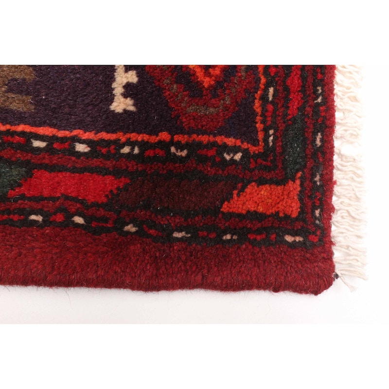 ECARPETGALLERY Hand-knotted Andelz Red Wool Rug - 4'3 x 6'8