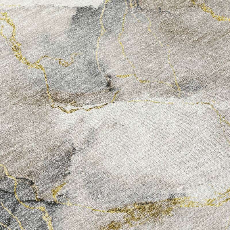 Machine Washable Indoor/ Outdoor Modern Brighton Chantille Rug