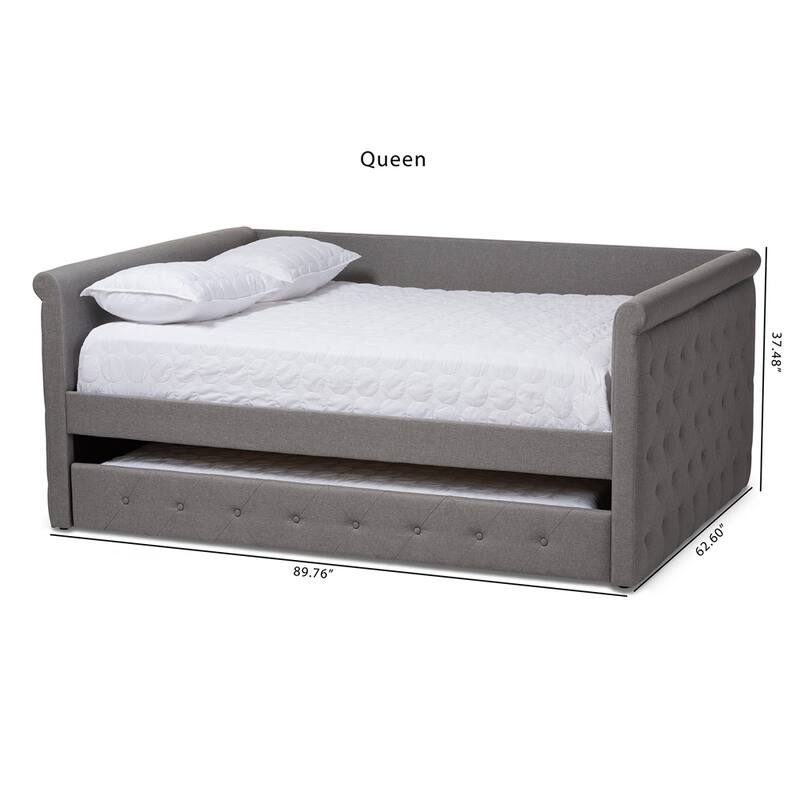 Modern and Contemporary Fabric Upholstered Size Daybed