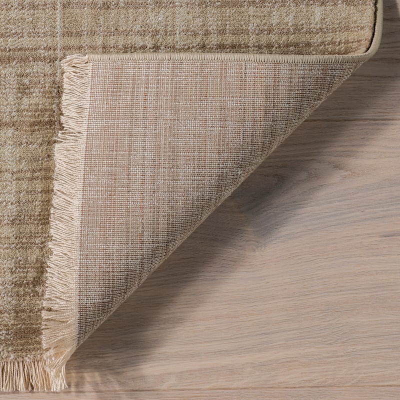 Cedarwood Fringed Area Rug