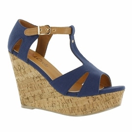blue Wedges - Overstock.com Shopping - The Best Prices Online